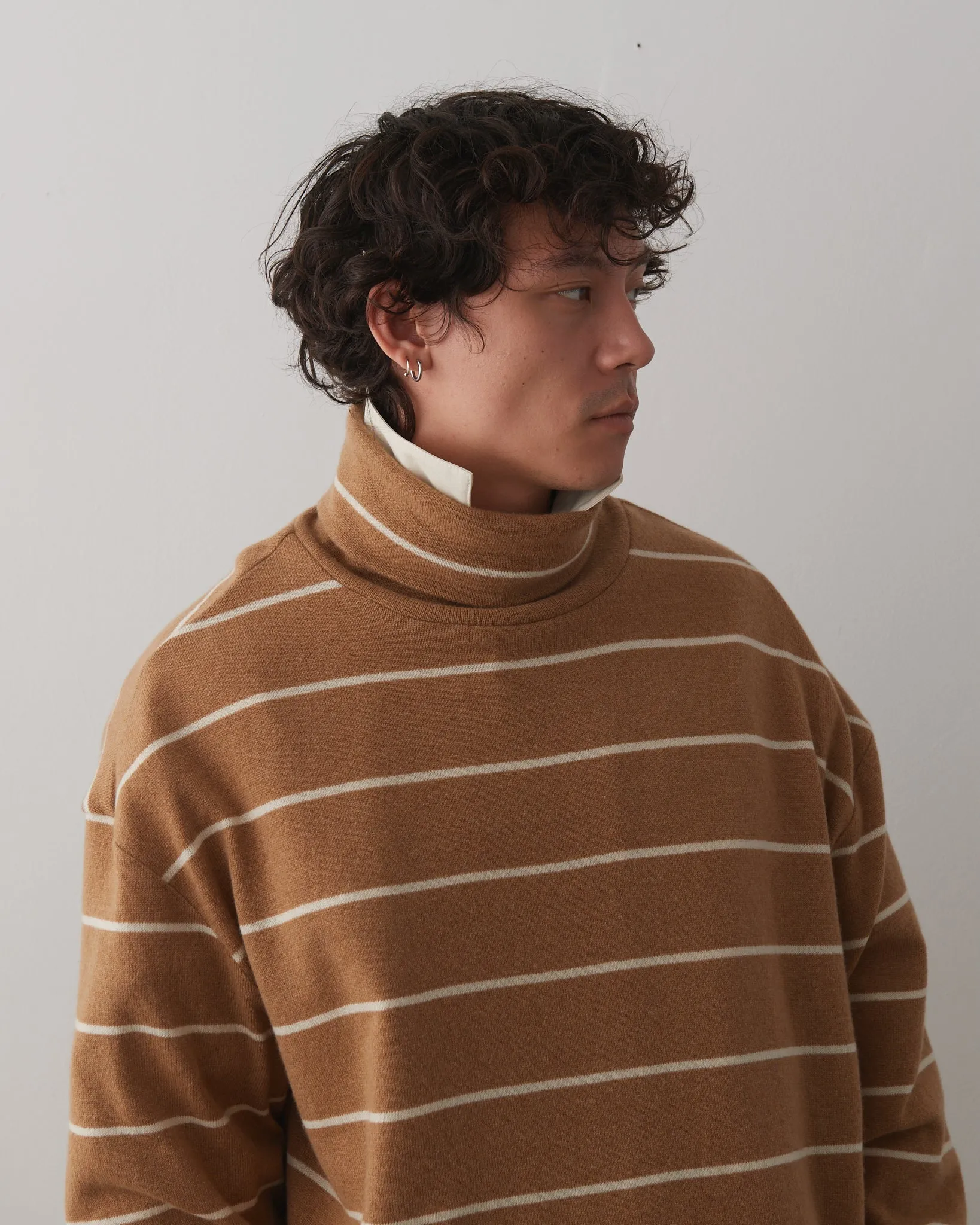 Turtleneck, Cashmere Stripe