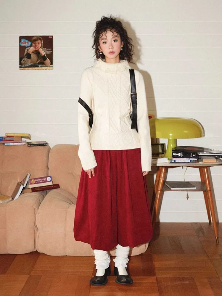 Turtleneck loose sweater【s0000010707】
