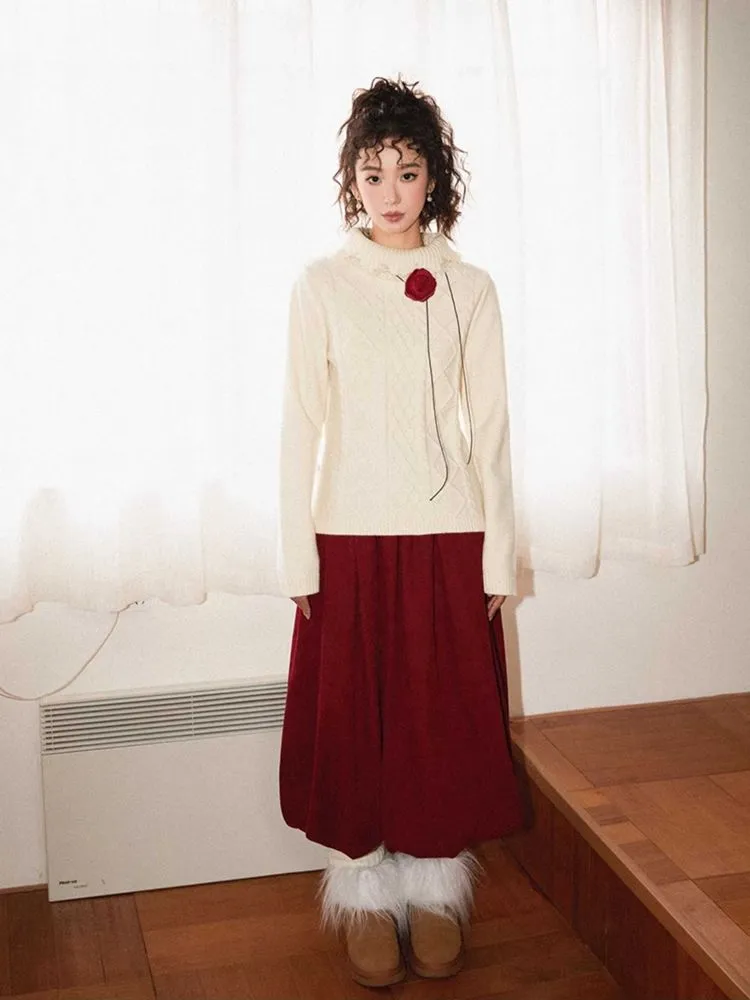 Turtleneck loose sweater【s0000010707】