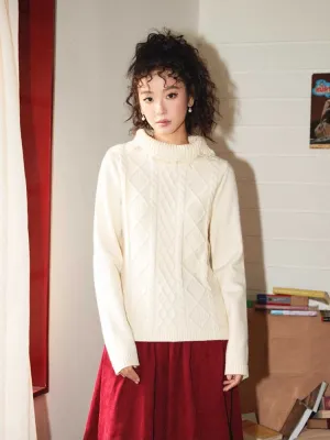Turtleneck loose sweater【s0000010707】