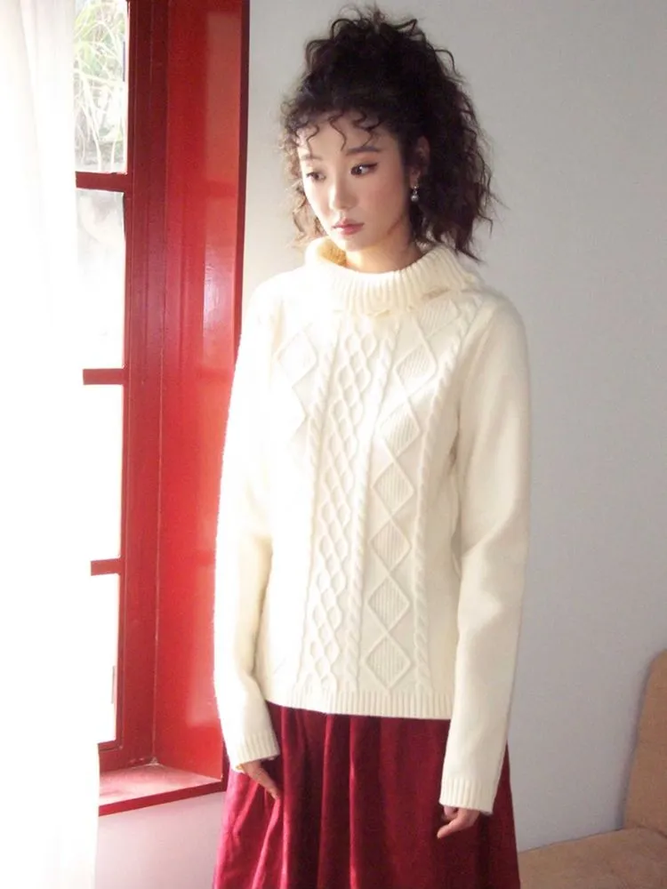 Turtleneck loose sweater【s0000010707】