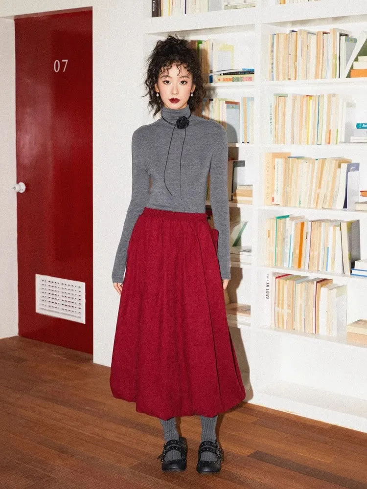 Turtleneck wool knit【s0000010369】
