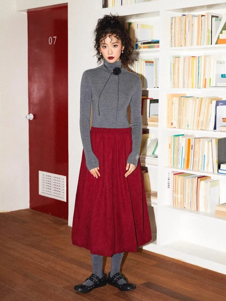 Turtleneck wool knit【s0000010369】