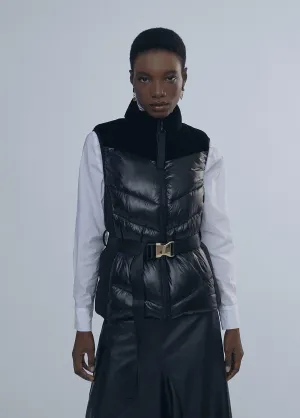 Velvet contrast waistcoat