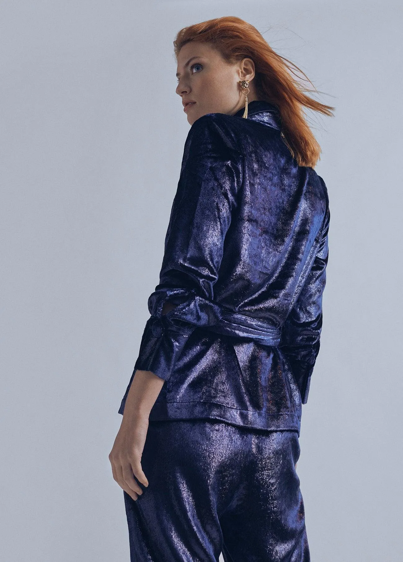 Velvet overshirt