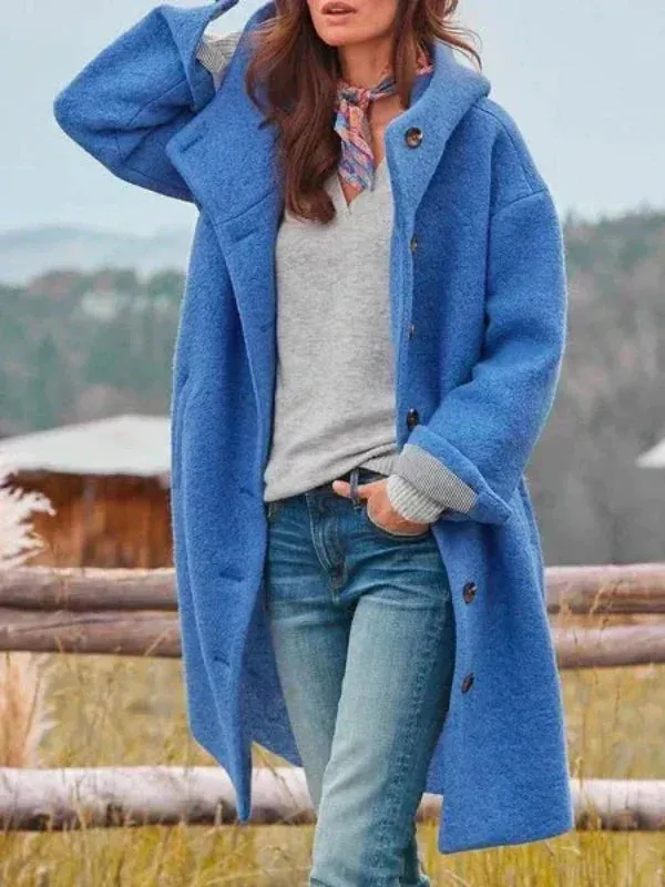 Veronica - stylish long tweed jacket