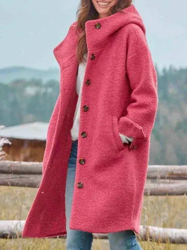Veronica - stylish long tweed jacket