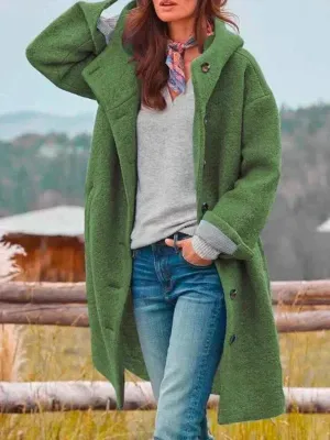 Veronica - stylish long tweed jacket