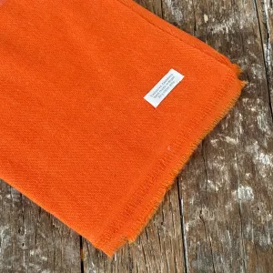 WOOL N CASHMERE BLEND ORANGE SOFT SHAWLS