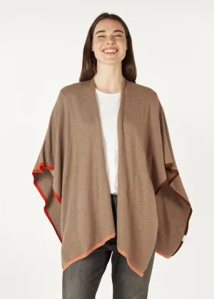 Z&P Poncho - LAST ONE - Bark - Size X/S
