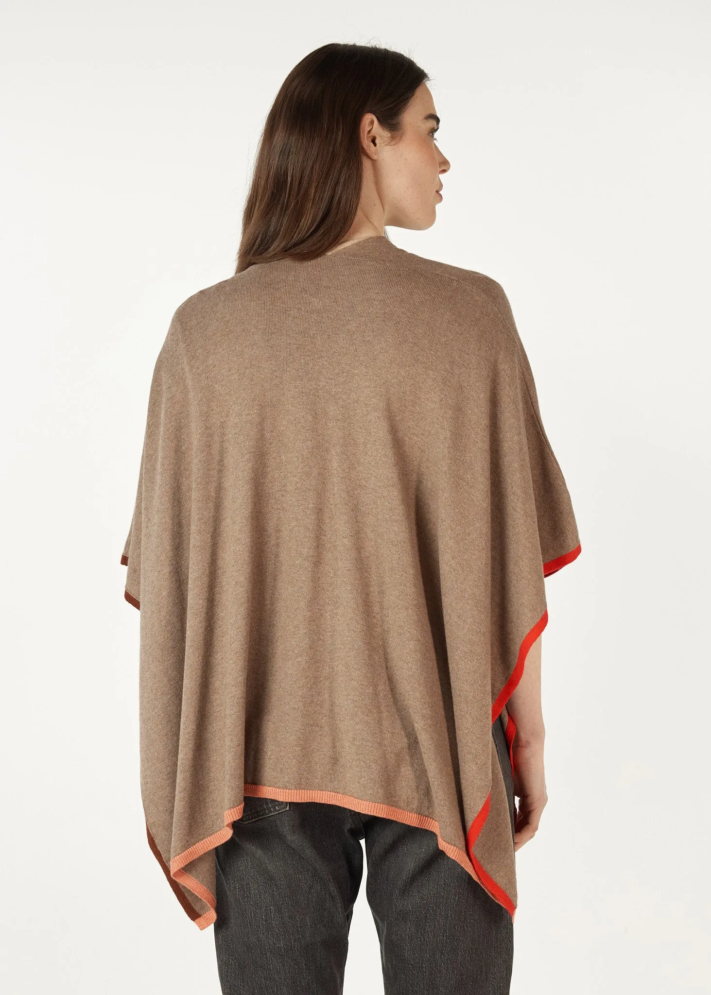 Z&P Poncho - LAST ONE - Bark - Size X/S