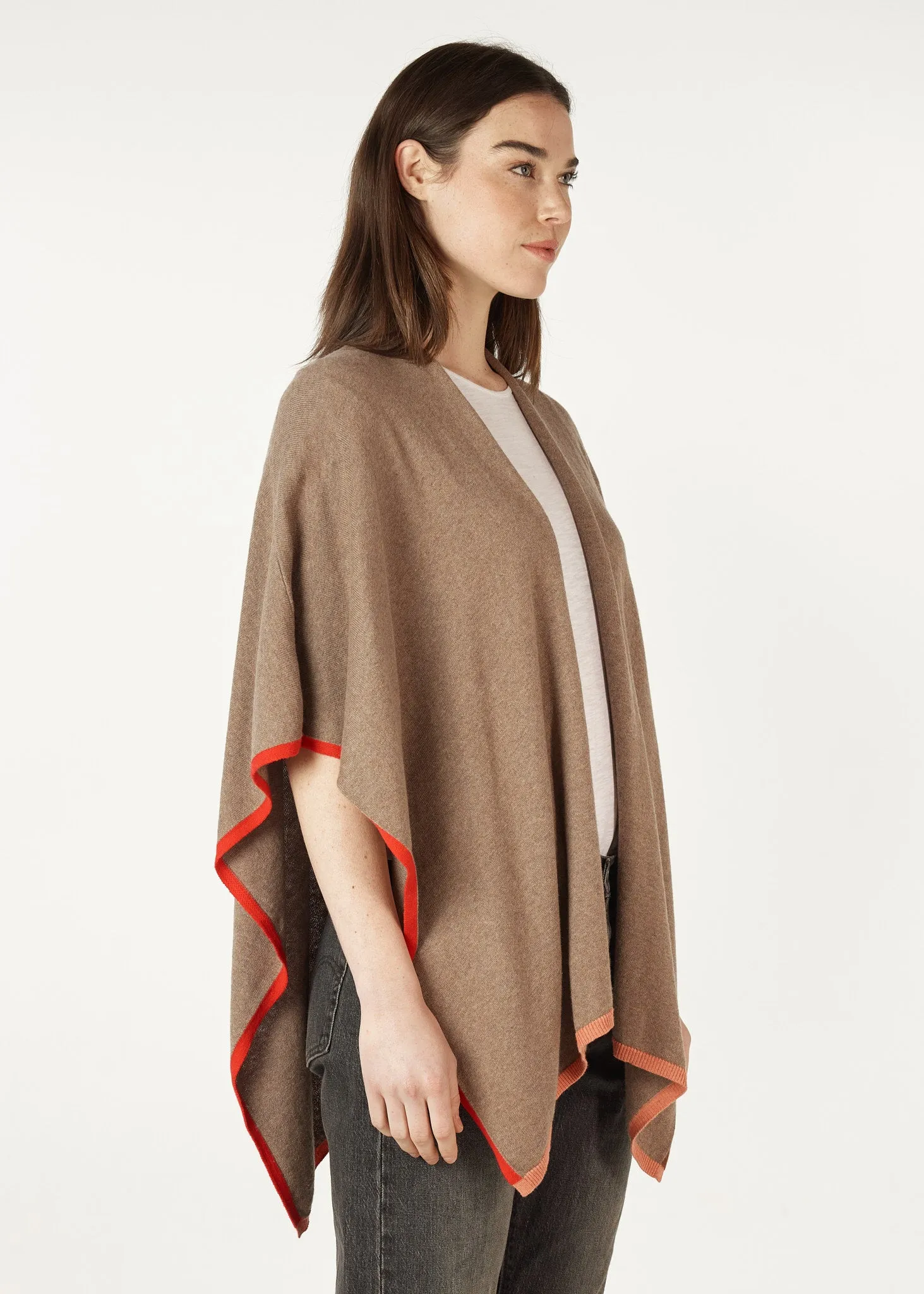 Z&P Poncho - LAST ONE - Bark - Size X/S