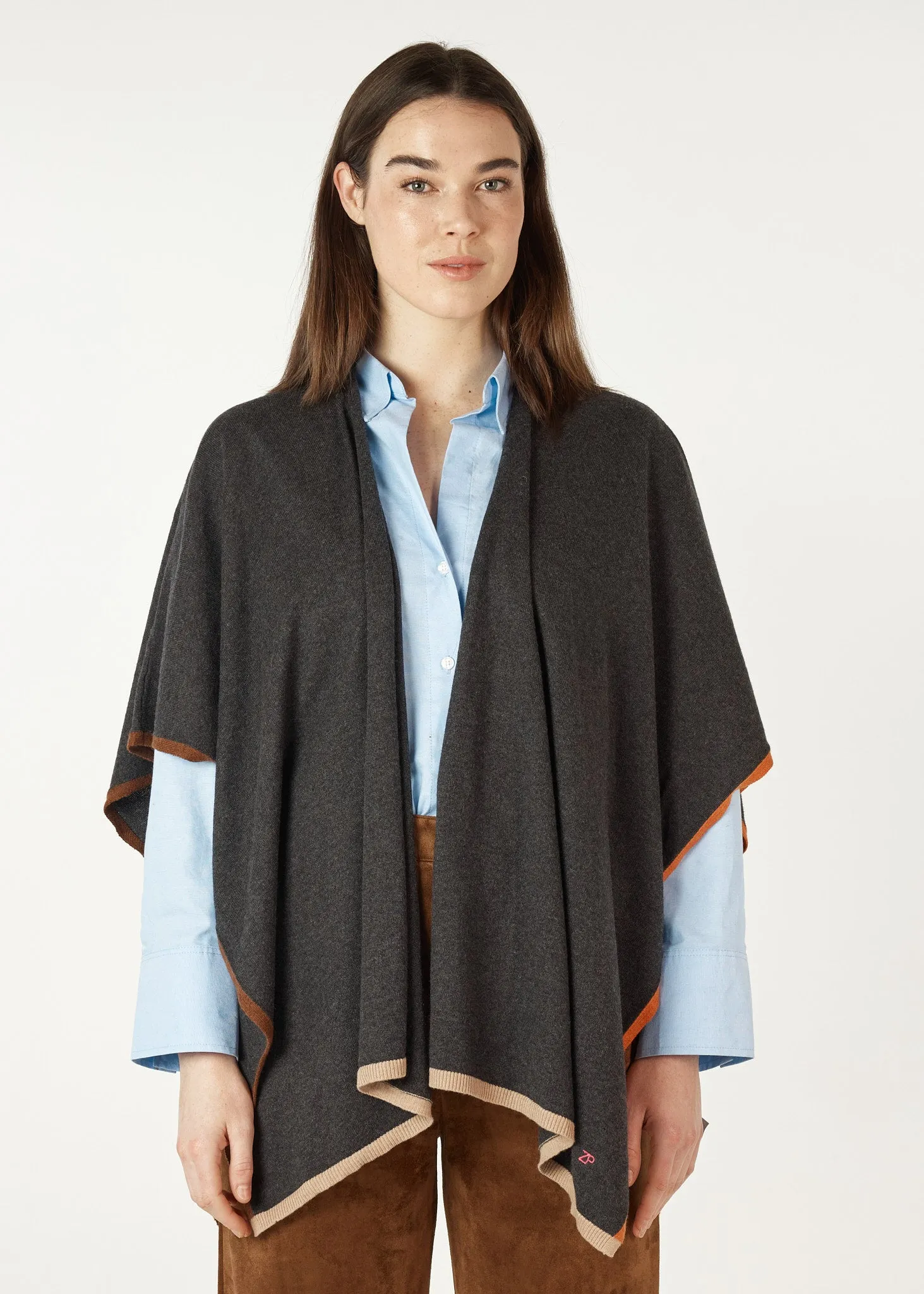 Z&P Poncho - LAST ONE - Bark - Size X/S